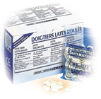 Doigtiers roul�s latex
